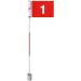 Boshen Golf Flagstick Practice Set for Backyard Putting Green - 1 Set/2 Set Hole Cup Flags - Buy Online on SooperMarket.com