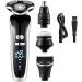 GeRRiT Electric Razor for Men's Electric Shaver 4D for Men Electric Hair Clipper USB Rechargeable Professional Hair Trimmer Hair Cutter for Men Adult Razor