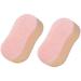 Topstone Natural Body and Facial Sponges Bath Sponge Loofa Pack of 2 Pink