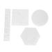 Dekaim Nail Art Plate Resin Nail Art Polish Mixing Plate Kit Manicure Drawing Display Board Nail DIY Tool