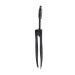 Verdant Touch Mini Slant Tweezer 2 in 1 Multifunctional Eyebrow Tweezer with Comb Slant Tip Mini Grooming Tool for Eyebrows Facial Hair Eyelashes Black