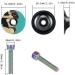 WDHHNP 1 1/8 Inch Bicycle Headset Top Cover | Aluminum Alloy Bike Stem Cover with Bolts | MTB Road Front Fork Stem Top Caps - Buy Online on SooperMarket.com