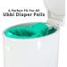 Jasclair Diaper Pail Bags (100 Count) - Compatible with Ubbi Pails - Heavy Duty Trash Bags with Bamboo Charcoal - Odor Fighting Garbage Bags - Buy Online on SooperMarket.com