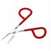 1Pc Eyebrow Tweezer Stainless Steel Scissors Shaped Tweezer Slant Tip Tweezer Clip Hair Tweezer Beauty Toolcolor Random For Women Girl