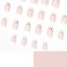 Buy Luvadeyo 24 Pcs Pressed False Nails - Pink & White Medium Long Glue-On Nails for Women & Girls - International Shipping Available - Buy Online on SooperMarket.com