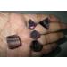 Jet Purple Flourite Sacred Geometry Set - Top Grade Merkaba Star with Velvet Pouch and Free Booklet - Crystal Therapy for Chakra Balancing and Healing - Buy Online on SooperMarket.com