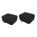 FOYTOKI 2 Pcs Hair Dryer Storage Bag Curl Blow Dryer Portable Hair Dryer Bag Barber Clipper Case Black Eva