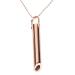 Stress Relief Mindful Breathing Necklace Anxiety Necklace Breathwork Tool for Anxiety Relief Breathing Exercises Meditation Relaxation Calming Down Slowing The Breath(Rose Gold)