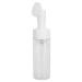 Silicone Brush Head Foaming Bottle Transparent Deep Clean Facial Pores Spiral Bottle Mouth Large Diameter Round Concave Bottom Fastening Pump Head Press Type Foaming Pump Head 150ML