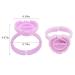 200 PCS Disposable Plastic Glue Cup Rings | 2 Slots - Purple | For Lash Tattoo Nail Art Pigment Eyelash Extension Palette - Beauty Tool Bulk - Buy Online on SooperMarket.com