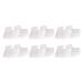 Lurrose 6 pairs heel socks gel ankle protector heel protection socks heel protection made of silicone socks for dry feet heel cushion made of silicone moisturizing fasciitis white