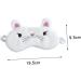 Premium White Sleeping Eye Mask - Comfortable Night Blindfold & Eye Shade for Restful Sleep | International Shipping Available - Buy Online on SooperMarket.com