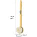 BTSEURY Long Handle Liquid Bath Brush - Detachable Exfoliating Body Scrubber and Soap Dispenser (Yellow) - Buy Online on SooperMarket.com