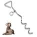 16" Heavy Duty Ground Spike Stake (41cm) Dog Chains for outside Dog Tie Out Cable Steel Spiral Dog Tether Outdoor Dog Camping Accessories (Stake Only) (1 Pack)