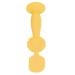 Diaper cream spatula flexible silicone tush swiper baby diaper creme brush with suction cup baby butt paste paste spatula butt paste applicator baby essentials for babies newborns (yellow)