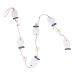 ABOOFAN 1 Pc Decor House Ornaments Wedding Ornament Fish Hanging Ornament Pendant Shell Wall Hanging Blue and White 102X4.2CM