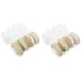 minkissy 2 Sets travel bottle Refillable Lotion Jar small lotion jar travel cosmetics dispenser sealing lotion container Airless Pump Jar travel size containers pp portable cream white