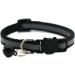 Hepplly 6-Pack Cat Collars - Quick Release Reflective Kitten Collars with Bell (Black) | International Shipping - Buy Online on SooperMarket.com