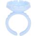 Eyelash Extension Glue Ring Cup 1.5cm / 0.6in Stable Wearing Easy To Wear Eyelash Glue Ring Cup Strong Flexibility for Professional Use(A pack of 100 blue) - Buy Online on SooperMarket.com