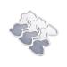 Confectionery Utensils Silicone Christmas Easter Food Grade Utensils for Cutting Cookie 3D Design Baking Tools Confectionery Utensils Rabbit