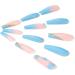 Brishow Coffin False Nails - Long Blue Flower Fake Nails | 24pcs Ballerina Acrylic Stick on Nails for Women and Girls - Buy Online on SooperMarket.com
