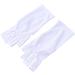 Mikinona Gel Manicure Gloves 1 Pair Anti Uv Glove Nail Half-Finger Gloves Chinese Wooden Pillow Cotton Glove Silicone Ear Display Uv Shield Glove White Manicure Manicure Glove - Buy Online on SooperMarket.com
