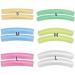 AKOAK 6 Pair Reusable Silicone Eyelash Curling Pads - Soft Colorful Eyelash Lifters in S M L for Perfect Curls - Buy Online on SooperMarket.com