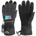 Miushion Winter Ski Mittens for Men & Women, Warm Adult Snow Mitts for Cold Weather, 3M Thinsulate Touch Screen Snowmobile Gloves for Snowboarding, Skiing, Shoveling Outdoor Sports Black Style Small