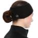 Women's Ponytail Headband - Fleece Ear Warmer Headband, Running Ear Warmer - Outdoor Headband with Pony tail for Cold Weather
