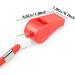 Fya Whistle Red Emergency Whistle 2PCS with Lanyard - Super Loud Plastic Whistle for Self-Defense, Lifeguard & Emergencies - Buy Online on SooperMarket.com
