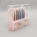 Dust-proof Tweezers Holder Lash Extension Supply Stand Holder  8 Holes Tweezers Storage Holder for Eyelash Extensions Supplies Acrylic Display Stand Salon (Pink)1