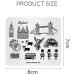 Alexnailart Nail Art Stamping Plate Travel The UK Guard Image Plate Nail Art Tools (TR004) - Buy Online on SooperMarket.com