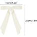 2 Pack Hair Bows for Women Bow Hair Clips French Barrette with Long Silky Satin Hair Ribbons for Women Girls(Black Beige) Beige Black - Buy Online on SooperMarket.com