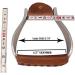 Tahoe Tack Engraved Heavyweight Adult Western Bell Show Stirrups - Quality and Style for Western Riders - Buy Online on SooperMarket.com