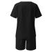 Ladies Casual Black Cotton Linen Two Piece Shorts Suit - Medium - Buy Online on SooperMarket.com