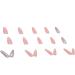 RUNRAYAY Pink French Press on Nails with Sequins Design - Gradient Fake Nails for Women | Acrylic Full Cover Coffin Spring Summer - Buy Online on SooperMarket.com
