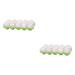 OSALADI Serving Tray 2pcs Egg Tray Egg Holder Storage Box Refrigerator Container Refrigerator Egg Tray
