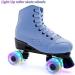 Luminous Light Up Roller Skate Wheels with Bearings - 4 Pack | 32mm x 58mm | Outdoor Double Row Skating and Skateboard - Buy Online on SooperMarket.com