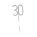 CORHAD Glitter 30th Birthday Cake Toppers Crystal 30th Anniversary Cake Toppers Bling Number Wedding Decoration Cake Decor Diamond Decor Cupcake Toppers Paper Cup Rhinestones