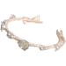 JSGHGDF Temperament Flocking Rose Shape with White Decors Unique Hair Hoop Bride Woman Wedding Party Headwear White Rose - Buy Online on SooperMarket.com