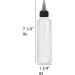 BRIGHTFROM 6 OZ Twist Top Applicator Bottles - Pack of 2, Refillable Squeeze Plastic Bottles (Black) - Ideal for Various Uses - Buy Online on SooperMarket.com