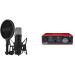 RÃ˜DE NT1 5th Generation Large-Diaphragm Studio Condenser Microphone with XLR and USB Outputs & Focusrite Scarlett Solo 3rd Gen USB Audio Interface
