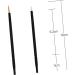 Baluue 100pcs Wand Applicator Eyeliner Liquid Eye Makeup Brushes White Liquid Eyeliner White Eye Liner 15cmX10cm Orange - Buy Online on SooperMarket.com