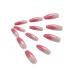 Brishow Coffin Artificial Nails - Long Gradient Ballerina Acrylic Press-On Nails (24pcs) for Women & Girls - International Shipping Available - Buy Online on SooperMarket.com
