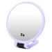 5X Magnifying Makeup Mirror Folding Adjustable Cosmetic Mirror Travel Portable Makeup Mirror (Purple)