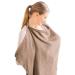 Aohcae breastfeeding cloth for on the go silent scarf on the go Nursing Cover Breastfeeding Cover breastfeeding towel silent cover (brown) (coffee)