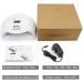 UV LED Nail Lamp - Gel Nail Polish Dryer with Auto Sensor and 4 Timer Settings - White - Buy Online on SooperMarket.com