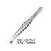 Luxxii Stainless Steel Tweezers Set - Slant Tip & Flat Point (3 Pack) for Hair Plucking and Eyebrow Grooming - Buy Online on SooperMarket.com