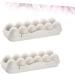 KOMBIUDA 2pcs 12 Mustard Egg Holder for Fridge Eggs Organic Refrigerator Egg Holder Storage Box Plant Avocado Khaki 30X11cm - Buy Online on SooperMarket.com