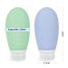 OPRET 4 Pack 100ml Silicone Travel Bottles Set - Leakproof BPA-Free Cosmetic Containers in Blue Green Pink & Gray - TSA-Approved Travel Essentials - Buy Online on SooperMarket.com